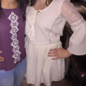 AMERICAN EAGLE cream dress, MEDIUM